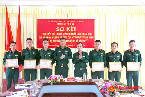 Đảng ủy Kho K3, Cục Kỹ thuật Quân khu 4: Sơ kết thực hiện Chỉ thị về xây dựng “Chi bộ bốn tốt”, “Đảng bộ cơ sở bốn tốt”