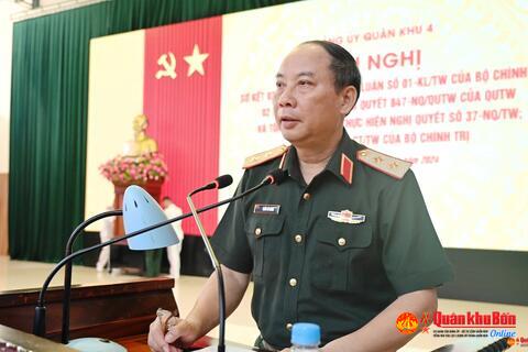Đảng ủy Quân khu: Sơ kết thực hiện Kết luận số 01 của Bộ Chính trị, Nghị quyết số 847 của Quân ủy Trung ương.