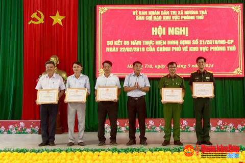 Thị xã Hương Trà, tỉnh Thừa Thiên Huế: Sơ kết 5 năm thực hiện Nghị định số 21/2019/NĐ-CP về khu vực phòng thủ