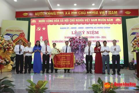 Xã Hưng Chính: Kỷ niệm 70 năm Ngày thành lập xã và đón bằng công nhận xã đạt chuẩn nông thôn mới nâng cao