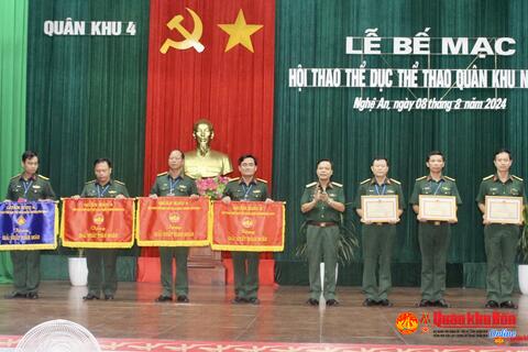 Quân khu 4: Bế mạc Hội thao thể dục thể thao năm 2024