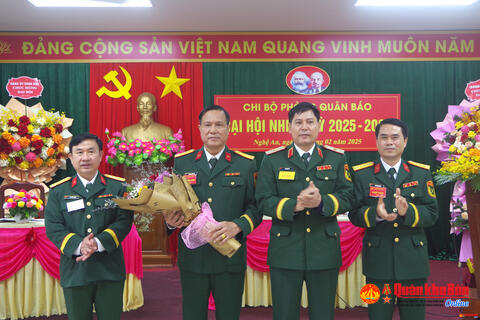 Chi bộ Phòng Quân báo: Đại hội nhiệm kỳ 2025 - 2027 thành công tốt đẹp