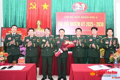 Chi bộ Báo Quân khu 4 lãnh đạo hoàn thành xuất sắc nhiệm vụ nhiệm kỳ 2020-2025