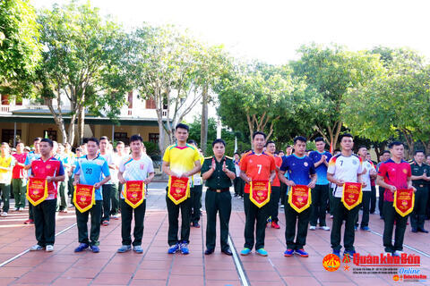 Cục Hậu cần - Kỹ thuật Quân khu 4: Tổ chức Giải bóng chuyền chào mừng Đại hội Đảng bộ Cục lần thứ Nhất, nhiệm kỳ 2025 - 2030