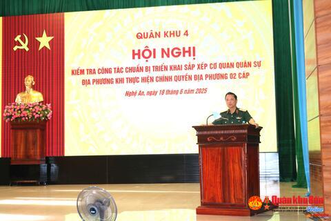 Kiểm tra công tác chuẩn bị triển khai sắp xếp cơ quan quân sự địa phương.