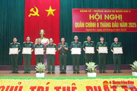 Trường Quân sự Quân khu 4 hoàn thành tốt nhiệm vụ 6 tháng đầu năm 2025