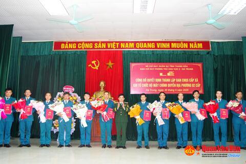 Thanh Hóa: Công bố quyết định thành lập Ban Chỉ huy Quân sự cấp xã