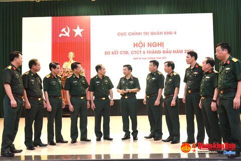 Quân khu 4: Sơ kết công tác Đảng, công tác chính trị 6 tháng đầu năm 2025