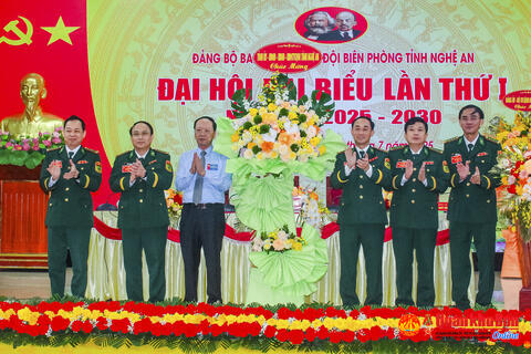 Ban Chỉ huy Bộ đội Biên phòng tỉnh Nghệ An tổ chức thành công Đại hội đại biểu Đảng bộ lần thứ I, nhiệm kỳ 2025–2030