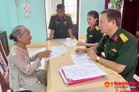Bộ CHQS thành phố Huế Chi trả trợ cấp 1 lần Theo các Quyết định 142, 62, 49 của Thủ tướng Chính phủ