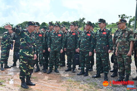 Triển khai diễn tập cứu hộ, cứu nạn của Quân đội 3 nước tại Lào