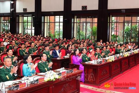 Tuyên dương điển hình tiên tiến trong phụ nữ Quân đội giai đoạn 2020 - 2025