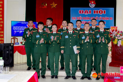 Đoàn cơ sở Lữ đoàn 80, Quân khu 4 tổ chức thành công Đại hội nhiệm kỳ 2025 - 2030