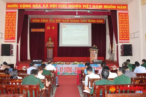 Tỉnh Nghệ An: Bồi dưỡng khung diễn tập huyện Con Cuông năm 2023
