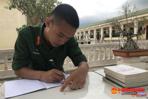 Trung sĩ Lê Văn Giang và ước mơ trở thành Sĩ quan Quân đội