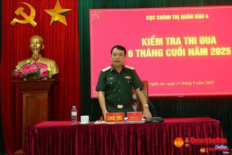 Cục Chính trị Quân khu 4: Kiểm tra thi đua tại Đoàn An điều dưỡng 40