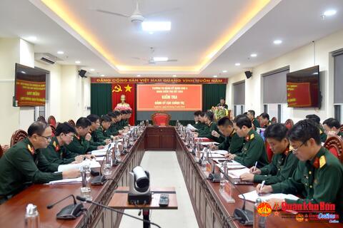 Đảng ủy Cục Chính trị Quân khu 4 thực hiện tốt các nội dung kiểm tra