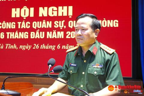 Bộ Chỉ huy Quân sự tỉnh Hà Tĩnh: Hội nghị Quân chính 6 tháng đầu năm 2025
