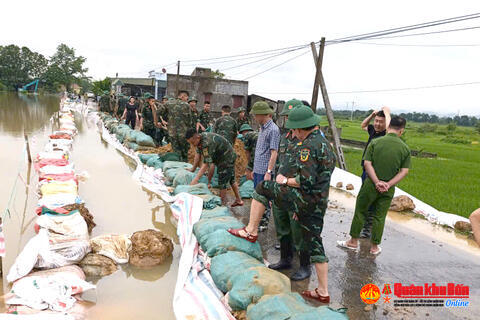 Thanh Hóa: Khẩn trương chống tràn đê Hoạt Giang