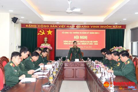 Thông qua công tác chuẩn bị Đại hội trước Đảng bộ Lữ đoàn Phòng không 283