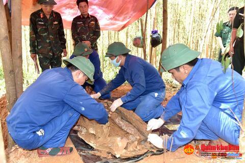 Sư đoàn 968, Quân khu 4: Quy tập 12 hài cốt liệt sĩ tại xã Cam Lộ, tỉnh Quảng Trị