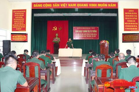 Ban Chỉ huy Phòng thủ khu vực 3 - Phú Lộc: Sinh hoạt chính trị tư tưởng