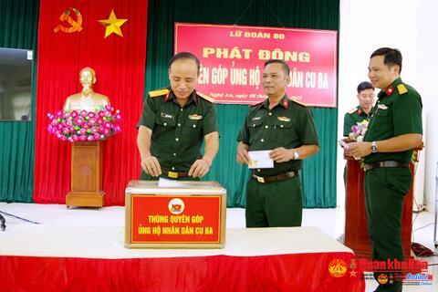 Lữ đoàn Thông tin 80 (Quân khu 4) phát động hỗ trợ nhân dân Cuba