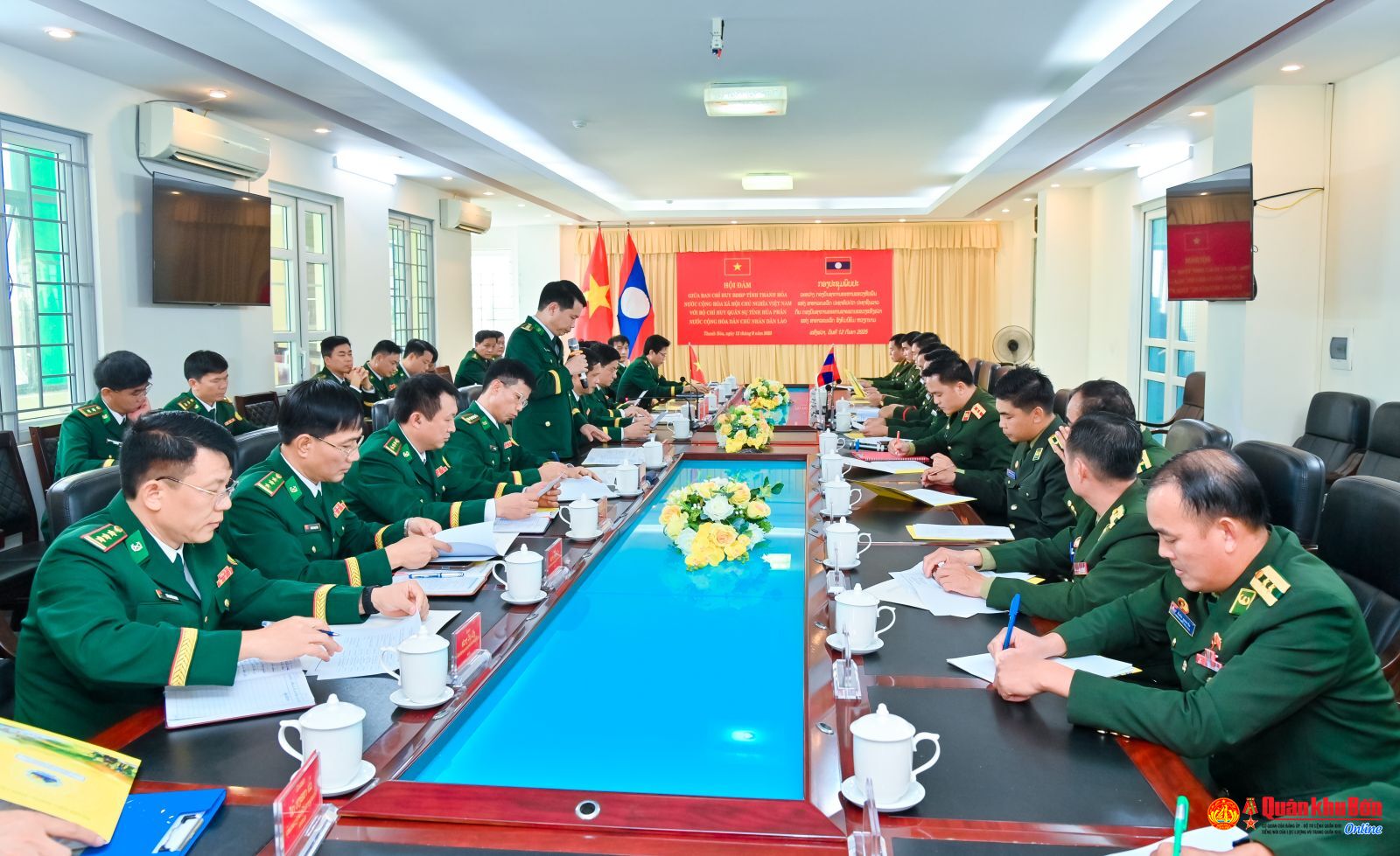 Hội đàm giữa Ban Chỉ huy Bộ đội Biên phòng tỉnh Thanh Hóa và Bộ Chỉ huy quân sự tỉnh Hủa Phăn (Lào)