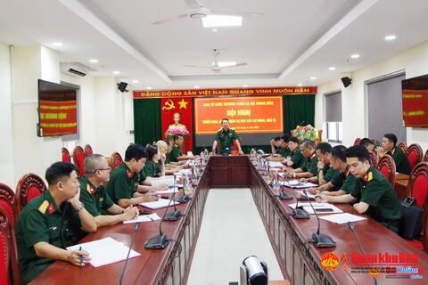 Triển khai, hiệp đồng các hoạt động chào mừng Đại hội Đảng bộ Quân khu lần thứ XII và chấm điểm thi tìm hiểu 80 năm Ngày truyền thống Lực lượng vũ trang Quân khu 4
