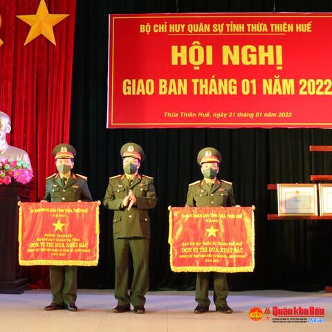 Bộ Chỉ huy Quân sự  tỉnh Thừa Thiên Huế triển khai nhiệm vụ trực Tết 2022