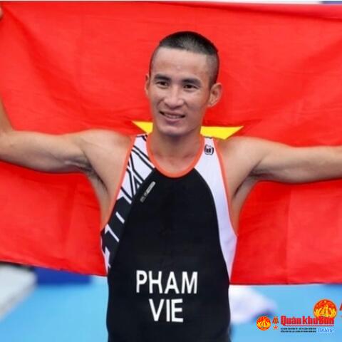 SEA Games 31: Phạm Tiến Sản giành huy chương vàng lịch sử cho Duathlon Việt Nam