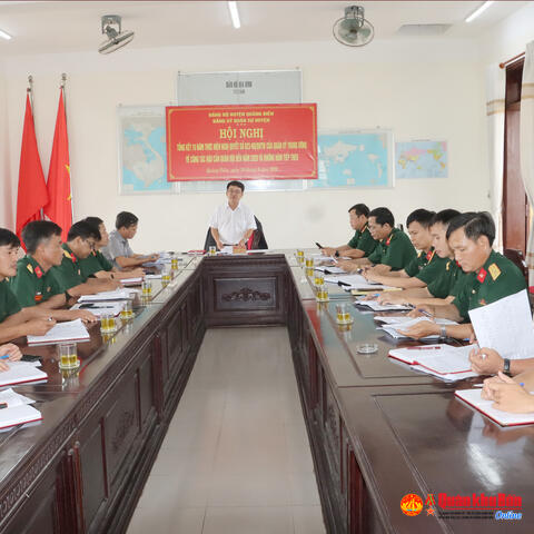 Ban Chỉ huy Quân sự huyện Quảng Điền thực hiện tốt công tác Hậu cần Quân đội