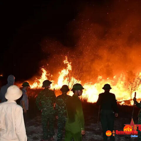 Tỉnh Quảng Bình: Quân, dân nỗ lực dập lửa cứu rừng