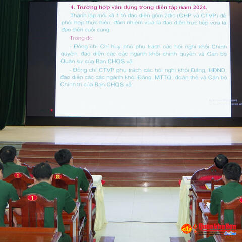 Bộ Chỉ huy Quân sự tỉnh Thanh Hóa: Bồi dưỡng đạo diễn diễn tập Khu vực phòng thủ năm 2024