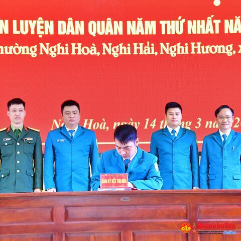 Thành phố Vinh khai mạc huấn luyện dân quân năm thứ nhất