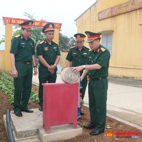 Kiểm tra công tác an toàn, vệ sinh lao động, phòng chống cháy nổ tại Sư đoàn 341