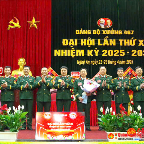 Đảng bộ Xưởng 467, Cục Hậu cần - Kỹ thuật Quân khu 4: Đại hội lần thứ XI thành công tốt đẹp
