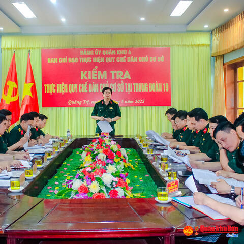 Sư đoàn 968 thực hiện hiệu quả Quy chế dân chủ ở cơ sở
