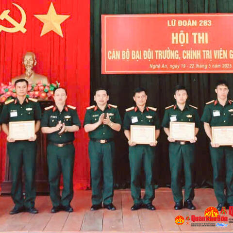 Lữ đoàn Phòng không 283 (Quân khu 4): Hội thi cán bộ Đại đội trưởng, Chính trị viên Đại đội giỏi năm 2025
