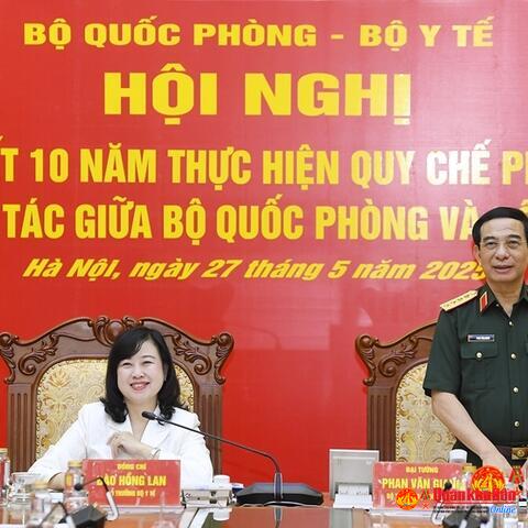 Tăng cường phối hợp chặt chẽ, hiệu quả giữa Bộ Quốc phòng và Bộ Y tế