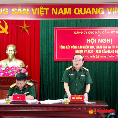 Đảng ủy Cục Hậu cần - Kỹ thuật Quân khu 4: Tổng kết công tác kiểm tra, giám sát và thi hành kỷ luật Đảng