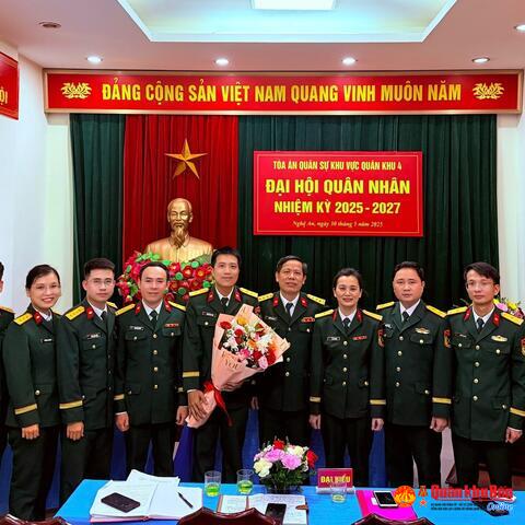 Tòa án Quân sự khu vực Quân khu 4 tổ chức Đại hội Quân nhân nhiệm kỳ 2025-2027