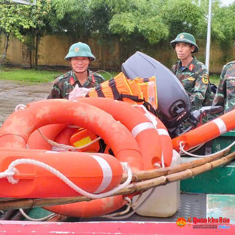 Bộ CHQS tỉnh Quảng Bình: Chủ động, kịp thời trong phòng chống thiên tai
