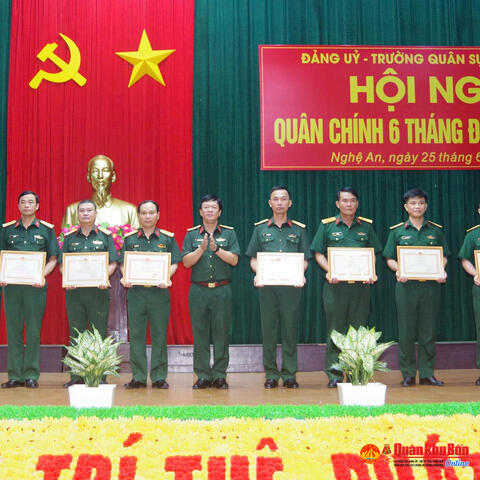 Trường Quân sự Quân khu 4 hoàn thành tốt nhiệm vụ 6 tháng đầu năm 2025
