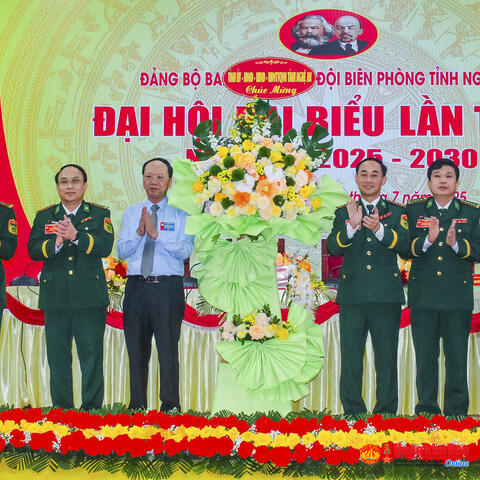 Ban Chỉ huy Bộ đội Biên phòng tỉnh Nghệ An tổ chức thành công Đại hội đại biểu Đảng bộ lần thứ I, nhiệm kỳ 2025–2030