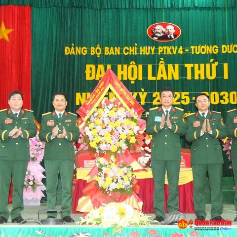 Đảng bộ Ban Chỉ huy Phòng thủ khu vực 4 - Tương Dương Đại hội lần thứ nhất thành công tốt đẹp