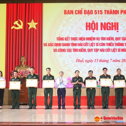 Thành phố Huế tổng kết công tác tìm kiếm, quy tập hài cốt liệt sĩ, mùa khô 2024 - 2025