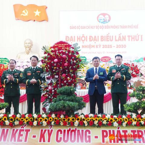 Đại hội đại biểu Đảng bộ Ban Chỉ huy Bộ đội Biên phòng thành phố Huế lần thứ I, nhiệm kỳ 2025-2030 thành công tốt đẹp