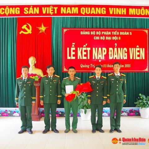 Đảng bộ Trung đoàn 19, Sư đoàn 968 làm tốt công tác phát triển đảng viên mới
