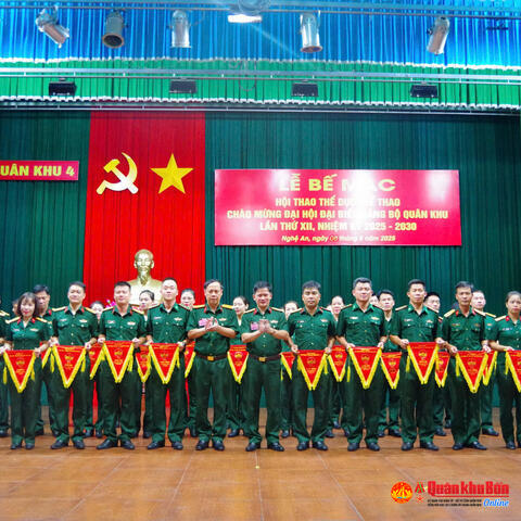 Quân khu 4 Bế mạc Hội thao Thể dục Thể thao năm 2025 khối 1, khối 3